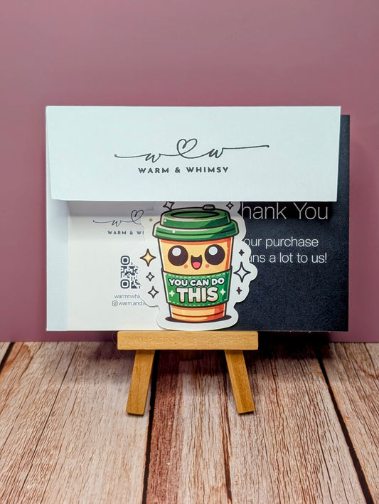 You Can Do This - Coffee To Go - Vinyl Sticker